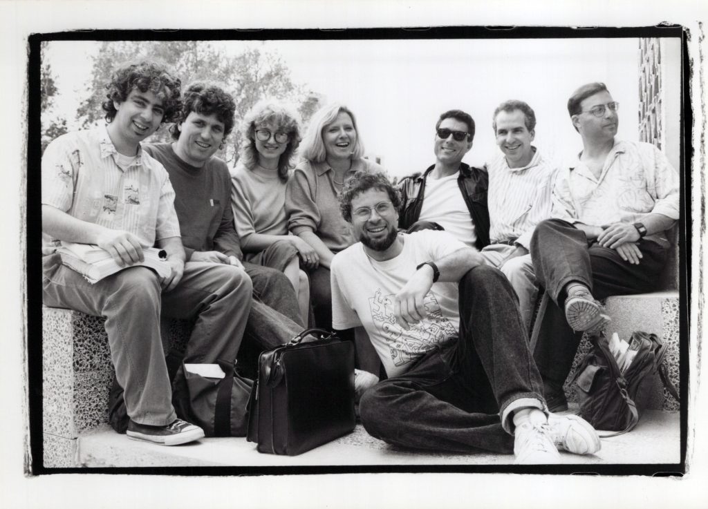 מורי רימון בסוף שנות ה-80 - עמיקם קימלמן, מיקו נרונסקי, יהודה עדר, אורלי סלע, יובל נדב, יוסי לוי, אילן סאלם, דן הנדלסמן